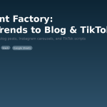 How to Build an AI Content Factory with n8n (Google Trends to Blog, Instagram & TikTok)