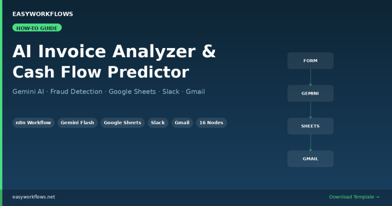 AI Invoice Analyzer & Cash Flow Predictor: Gemini + Google Sheets + Slack