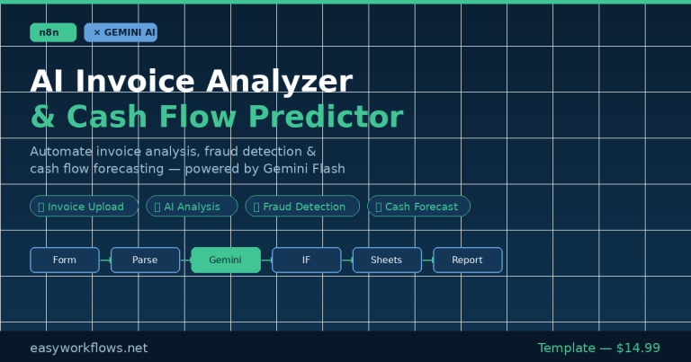 AI Invoice Analyzer & Cash Flow Predictor with n8n and Gemini