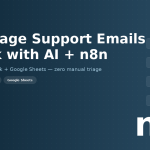 How to Auto-Triage Support Emails to Slack with AI Using n8n