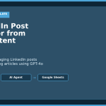 How to Auto-Generate LinkedIn Posts from Your Blog with n8n and AI