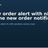 Shopify order alert with n8n: real-time new order notifications