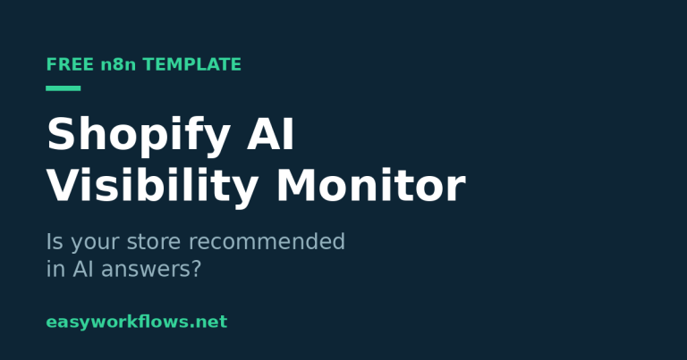 Is Your Shopify Store Visible in AI Answers? (Free n8n Template)