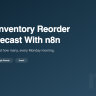Shopify Inventory Reorder Point Forecast With n8n and Google Sheets