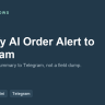 Shopify AI Order Alert to Telegram Agent (n8n Template)