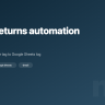 Shopify returns automation in n8n (RMA request to Sheets log)