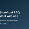 Build a Shopify Storefront FAQ RAG Chatbot with n8n, Gemini and Supabase