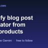 Build a Shopify blog post generator from your products with n8n