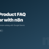 Build a Shopify Product FAQ Generator with n8n and Gemini
