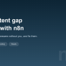 AEO content gap analyzer with n8n