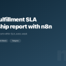 Shopify fulfillment SLA time-to-ship report with n8n