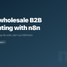 Shopify wholesale B2B order routing with n8n